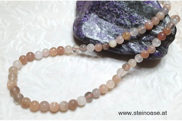 Kette Mondstein 'Bunt' 4mm
